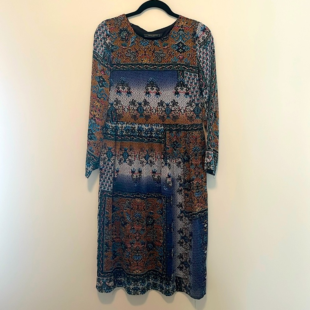Patchwork Midi Dress - Picture 2 of 6